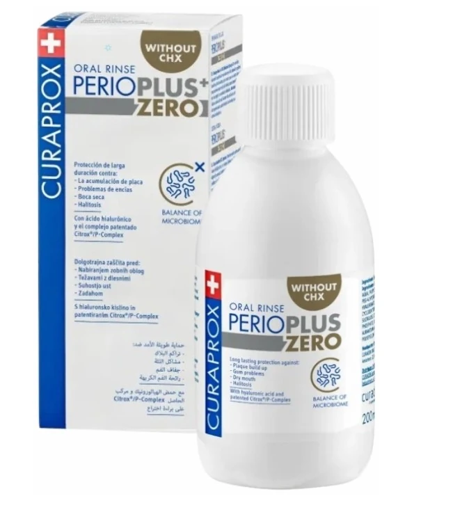 Curaprox Perio Plus Zero – płyn do płukania jamy ustnej bez chlorheksydyny– 200 ml