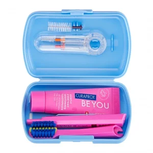 Curaprox Travel Set Ortho - zestaw podróżny Niebieski