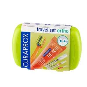 Curaprox Travel Set Ortho - zestaw podróżny zielony
