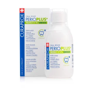Curaprox PerioPlus+ Protect– specjalistyczny płyn do płukania jamy ustnej z CHX 0,12% i CITROX - 200 ml