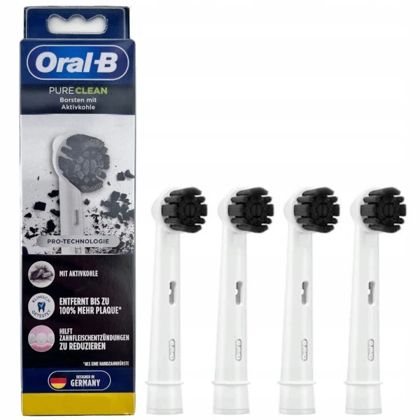 Końcówki OralB EB20CH-4 Pure Clean z węglem 4 szt