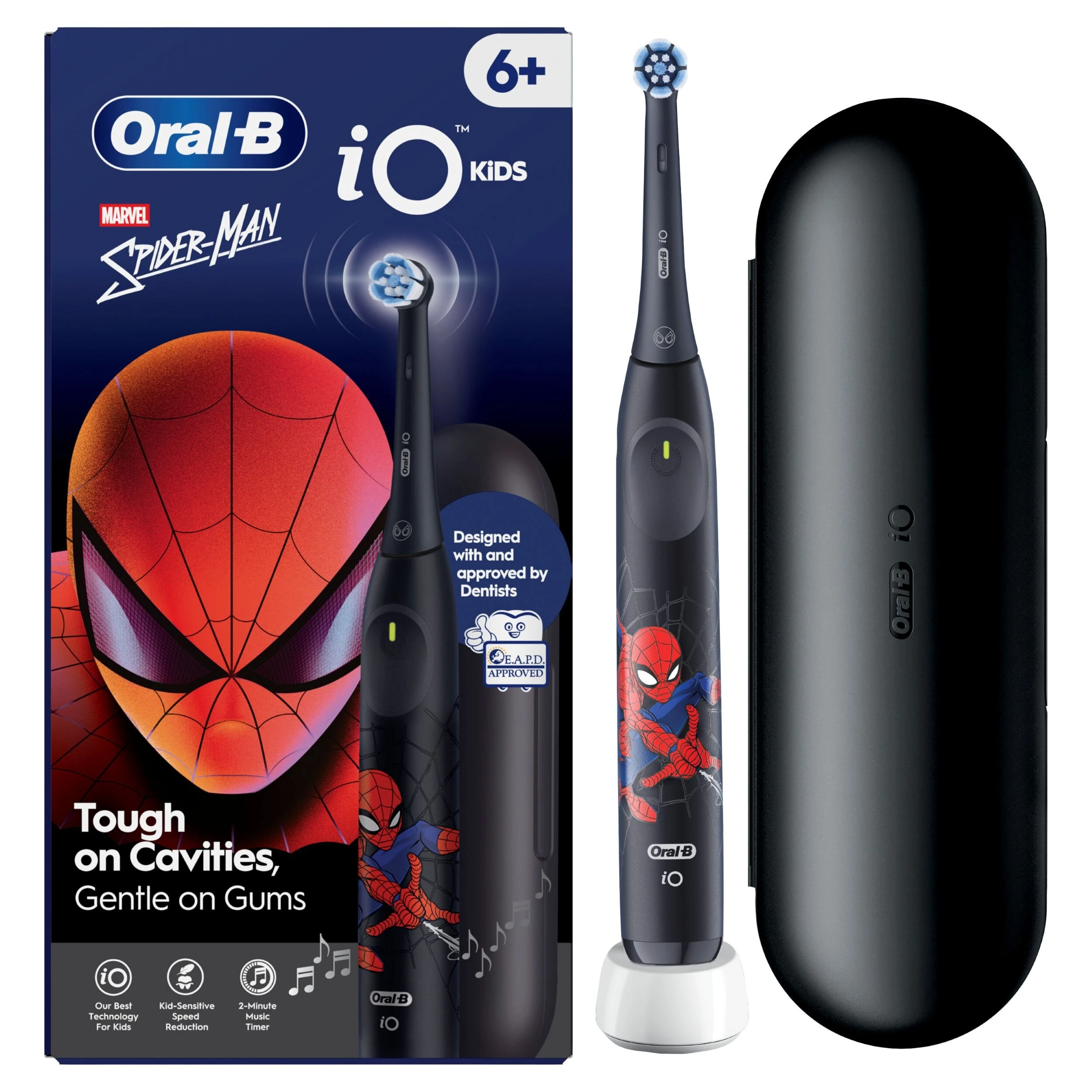 BRAUN ORAL-B iO2 Kids 6 + szczoteczka magnetyczna Spiderman + etui