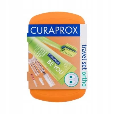 Curaprox Travel Set Ortho - zestaw podróżny Pomarańczowy
