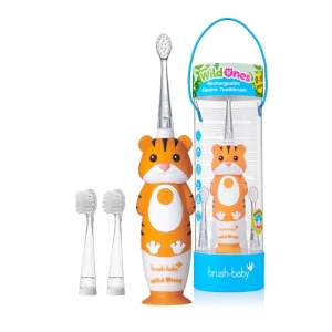 BRUSH-BABY WildOnes Szczoteczka Soniczna 0-10 lat TYGRYS