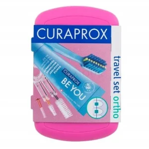 Curaprox Travel Set Ortho Zestaw podróżny Różowy